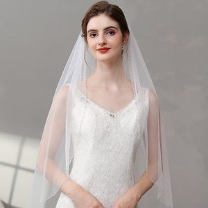Light ivory wedding veil